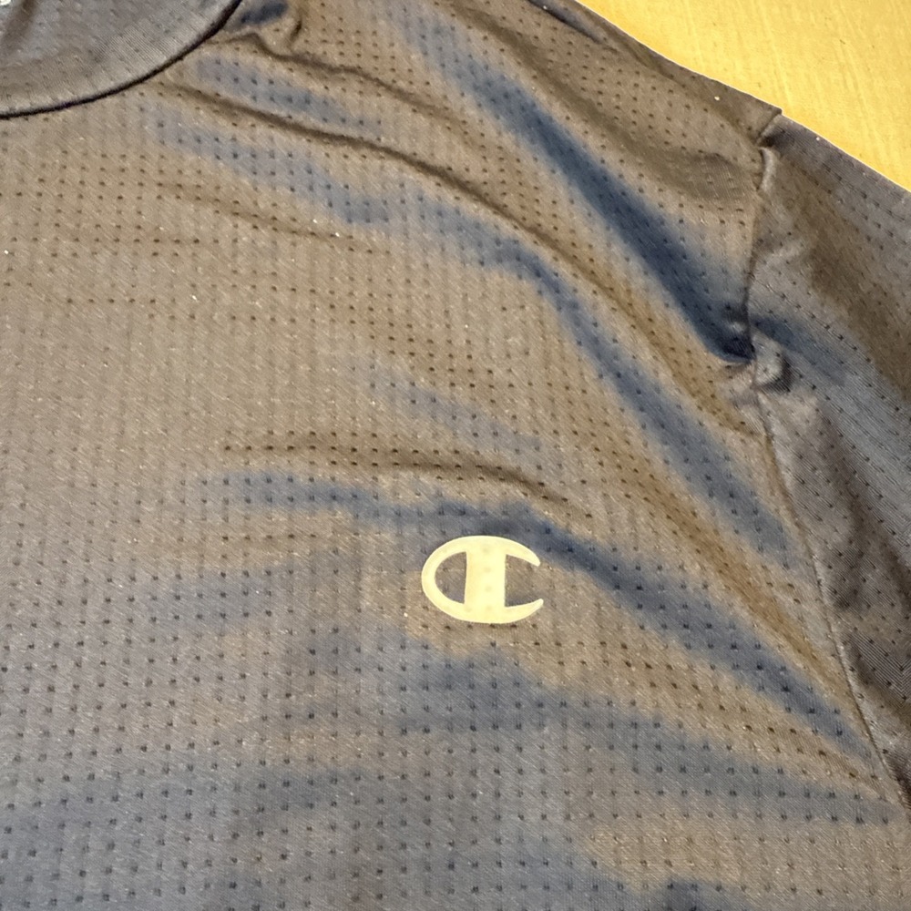 Champion Authentic Athleticwear Dark Navy Mesh T Shirt Youth Size Small - Picture 3 of 5